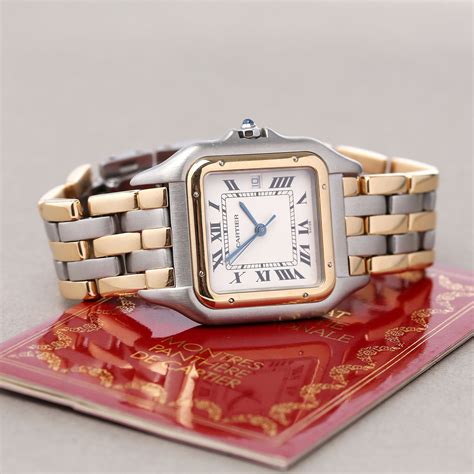 panthère de cartier watch second hand|cartier panthere watch men's.